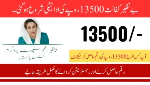 بے نظیر کفالت 13500 روپے کی ادائیگی شروع ہو گئی۔